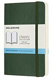 Moleskine 8058647629179 notatniki  klasyczna kolekcja Pocket/A6, siatka punktowa, miękka okładka zieleń mirtów