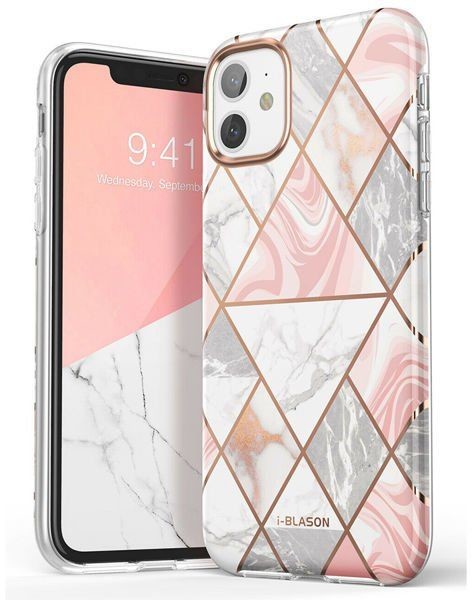 Supcase Etui Cosmo Lite do Apple iPhone 11 Marble Pink + Szkło 5D
