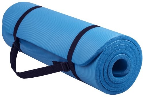 Alliance Napędy Balance from goyoga, 12 MM, ekstra mocna, wysoka gęstość, odporna na rozerwanie, z paskiem z Fitness Matte do noszenia BFGY-AP6BL