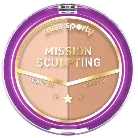 Miss Sporty Mission Sculpting paleta do konturowania twarzy 001 Mission Blondy 9g 51117-uniw