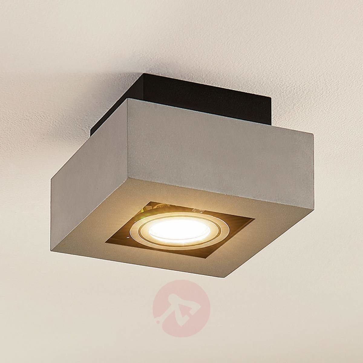 Lampenwelt Aluminiowa lampa sufitowa LED VINCE