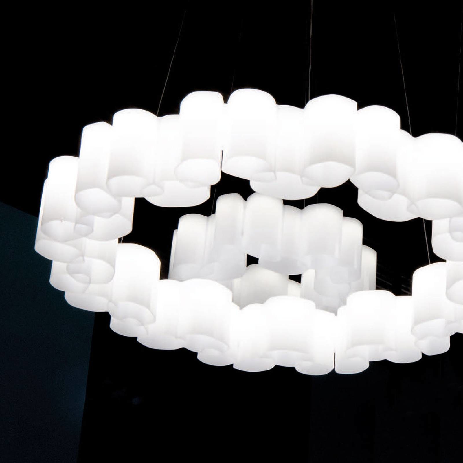 STILNOVO Lampa wisząca LED Honey, ściemniana, okrągła 58 cm