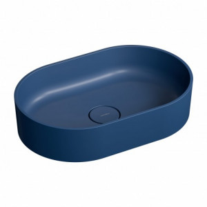 Omnires OVOUN MB OVO M+ Umywalka nablatowa 55 x 36 cm MIDNIGHT BLUE