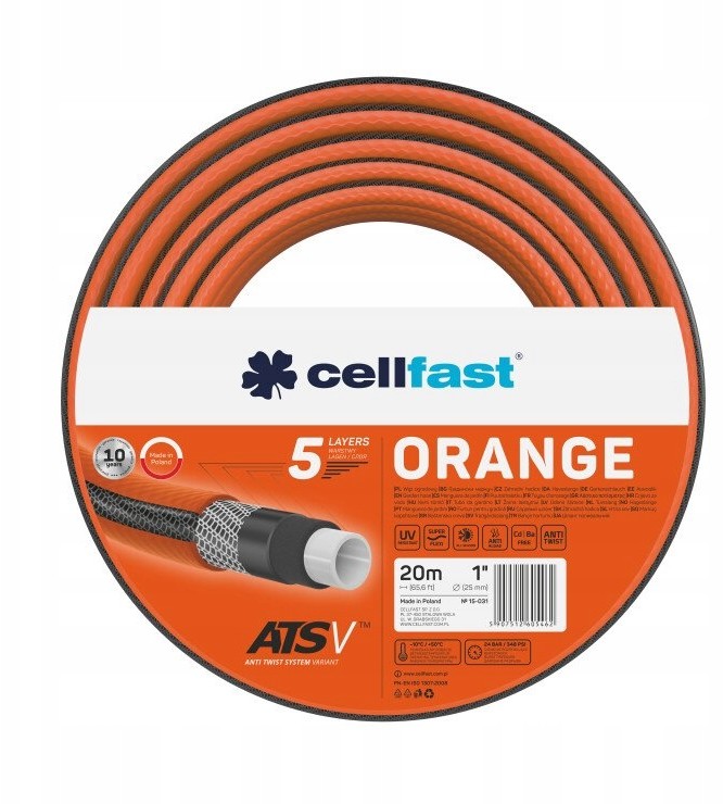 Cellfast Wąż ogrodowy Orange 1