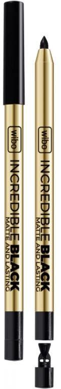 WIBO Incredible Black Matte And Lasting kredka do oczu z temperówką 108936-uniw