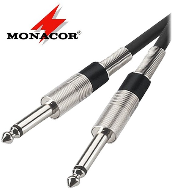 Monacor Kabel instrumentalny Jack 6.3 mm MCC-100/SW - 1m MCC-100/SW