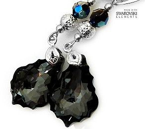 Swarovski KOLCZYKI CITY NIGHT SREBRO