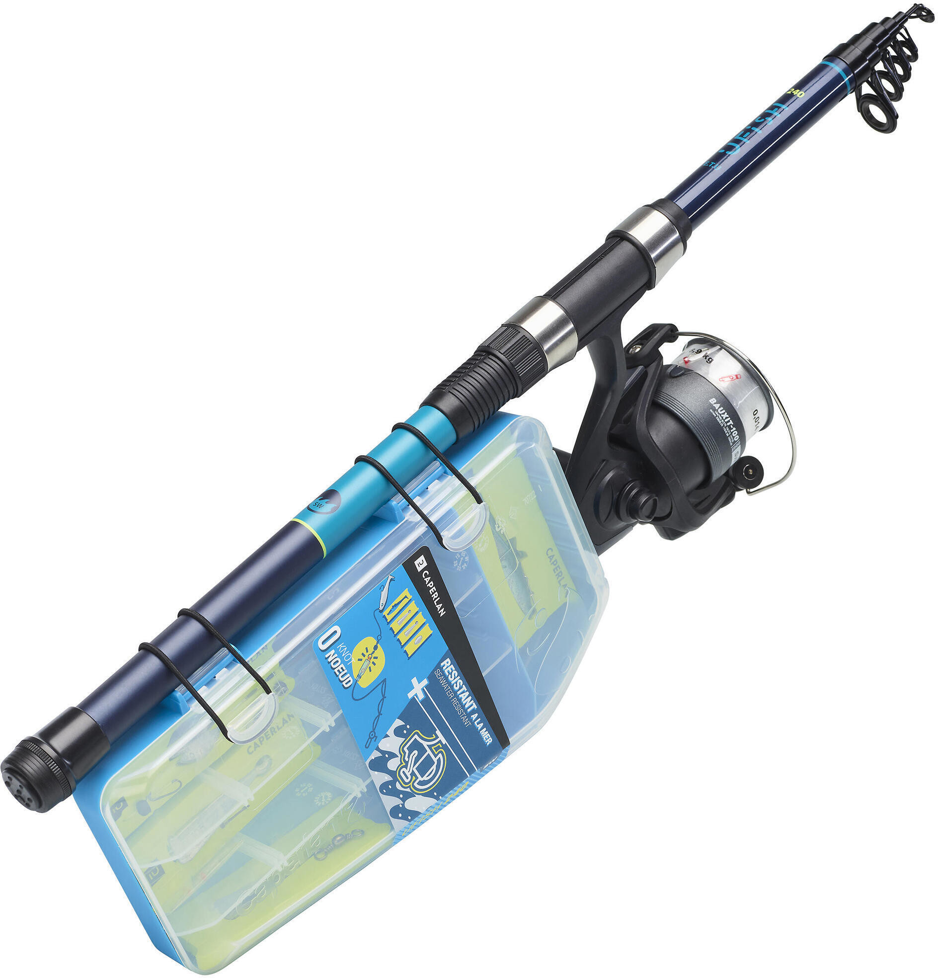 CAPERLAN Zestaw morski dla początkujących wędkarzy U Fish Sea 240 ETU Unisex  3583787748718