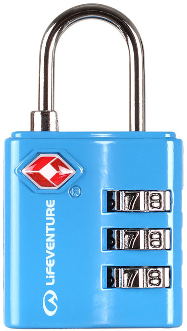 Lifeventure Lifemarque Ltd Kłódka, TSA Combi Lock, niebieski