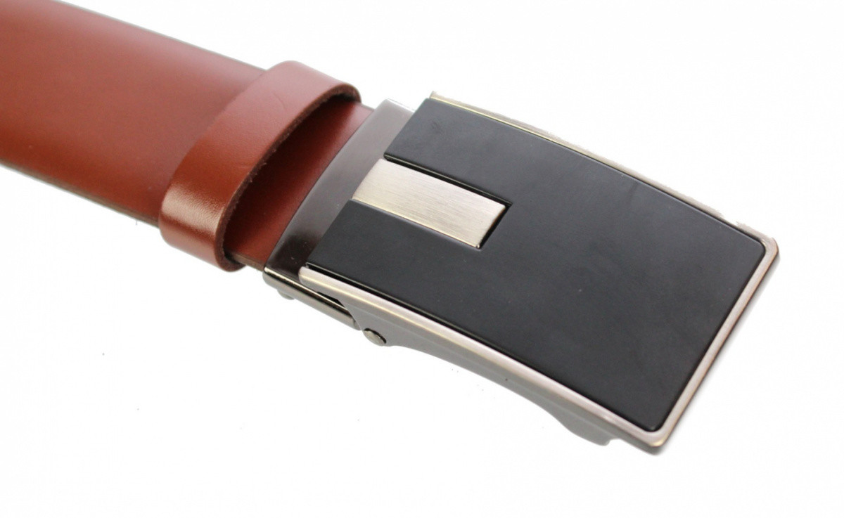 Complex (PL) Pasek Skórzany Do Garnituru (PL) Gładki Z Pełną Klamrą Automat Samozacisk 