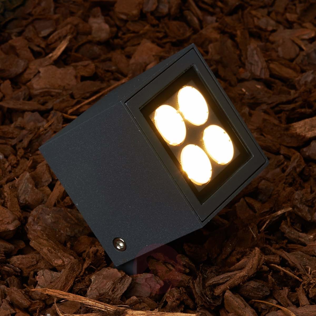 Lampenwelt Charlie z ostrzem do mocowania LED IP65