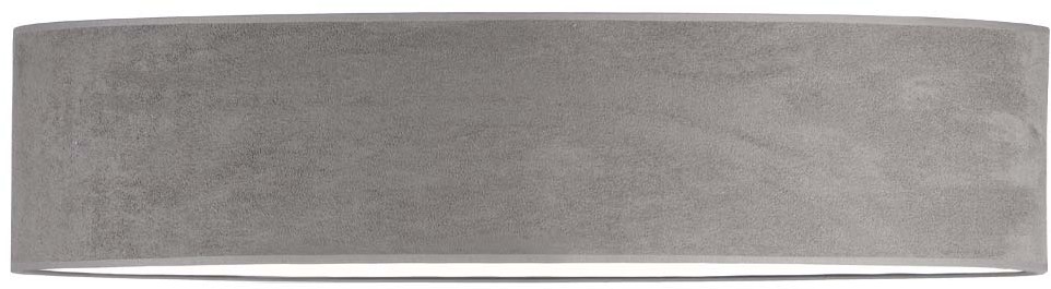 LYSNE Lampa przysufitowa z szarym abażurem MEDINA VELUR fi 100 cm