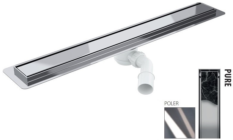 Wiper New Premium Pure Zestaw Odpływ liniowy 90 cm poler 100.1973.01.090