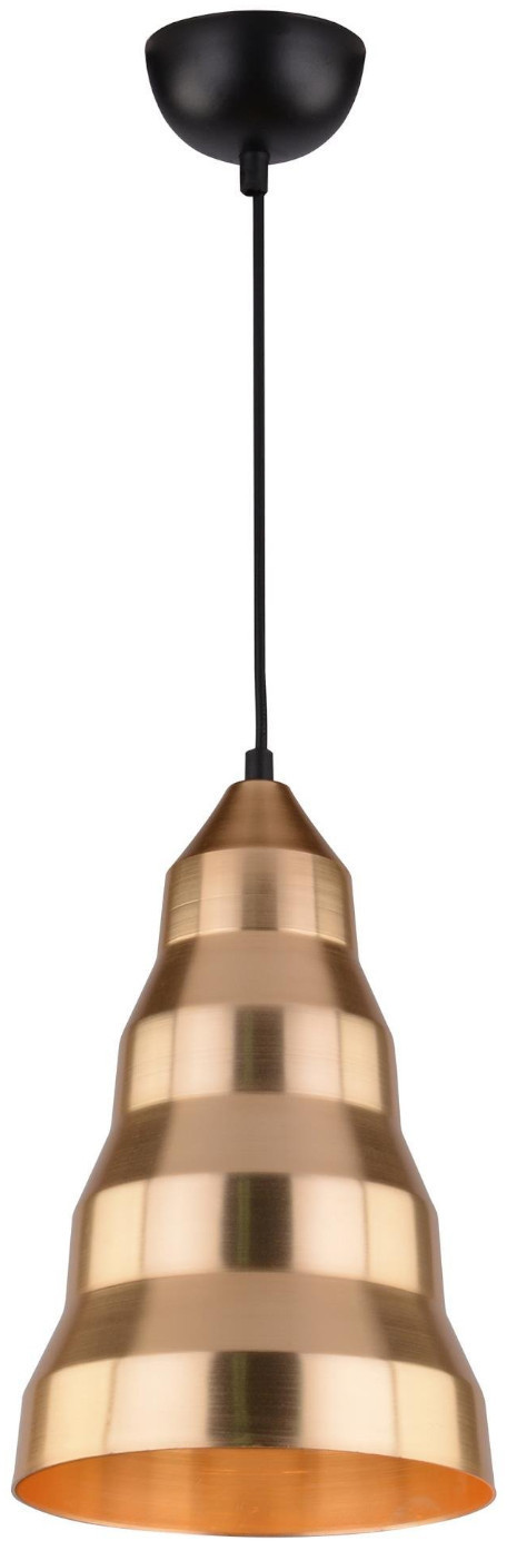 Candellux Lighting lampa zwis VESUVIO 31-58560 wisząca złota z metalowym kloszem sufitowa do przedpokoju 31-58560