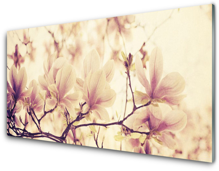 Tulup.pl Panel Szklany Kwiaty Roślina Natura 125x50cm