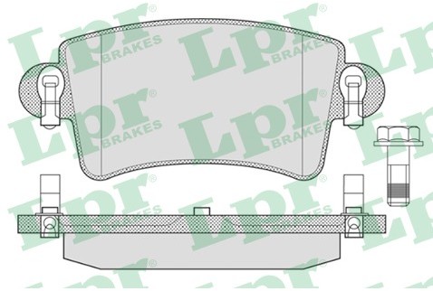 LPR Klocki hamulcowe - komplet 05P791