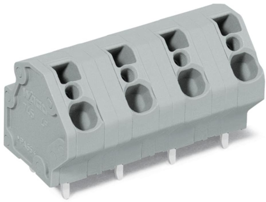 Wago Zacisk sprężynowy 4.00 mm Ilość PIN 4 745-3204 Kolor szary 84 szt 745-3204