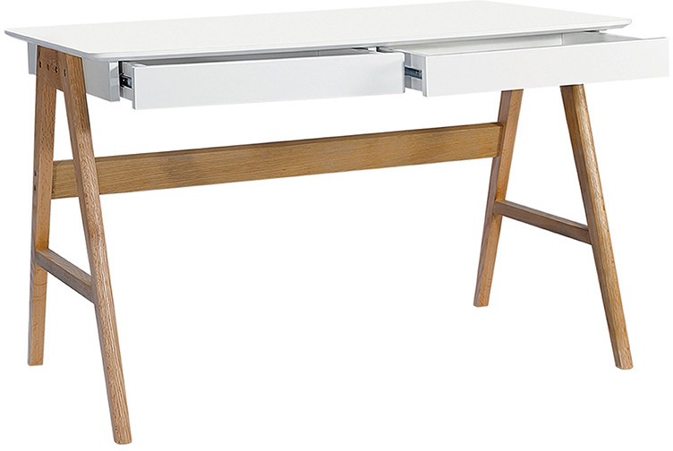 King Home Biurko 120x75cm King Home Riva drewniane/białe 9903
