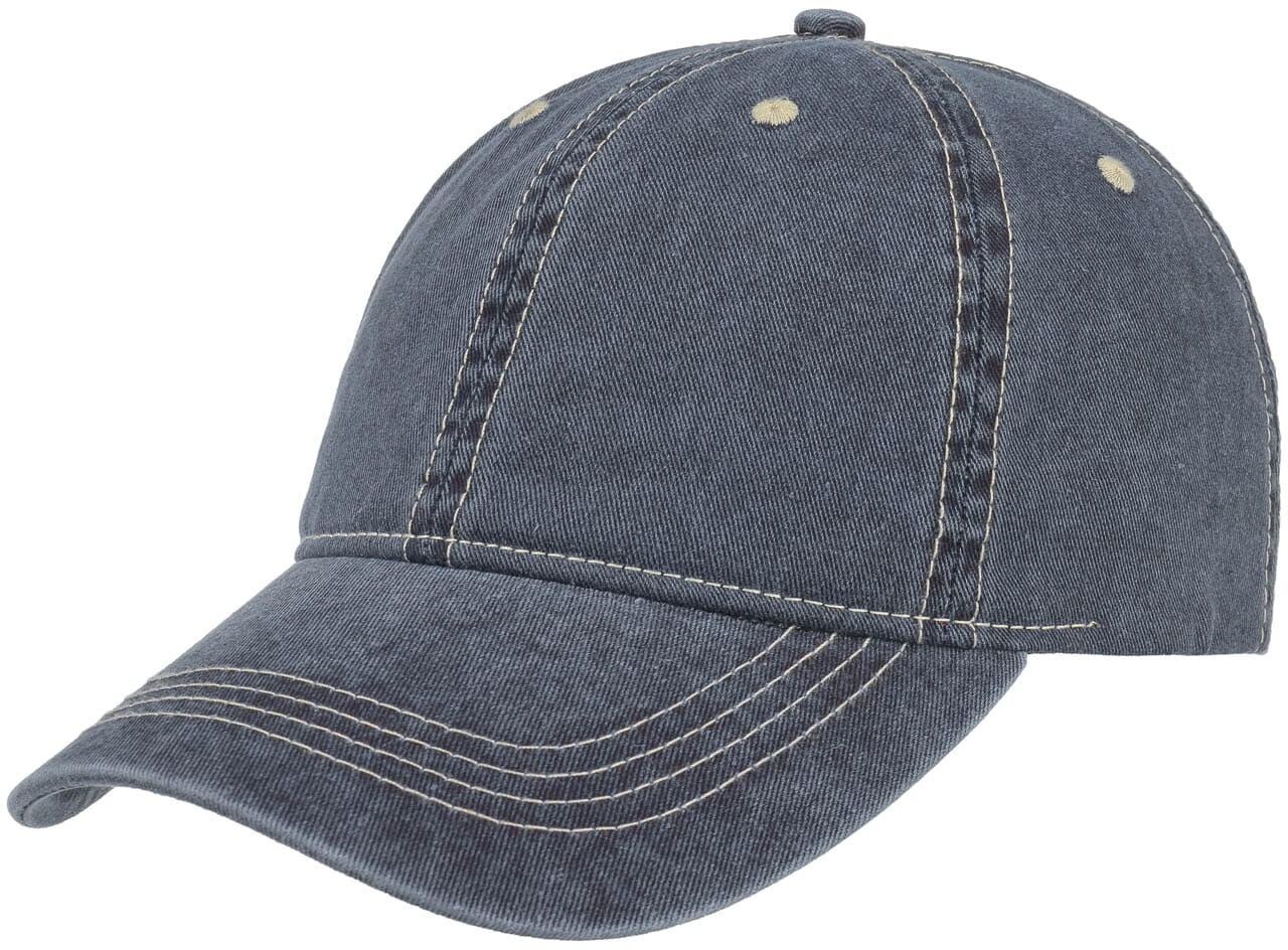 Czapka Bejsbolówka Washed Denim by Lipodo, denim, One Size