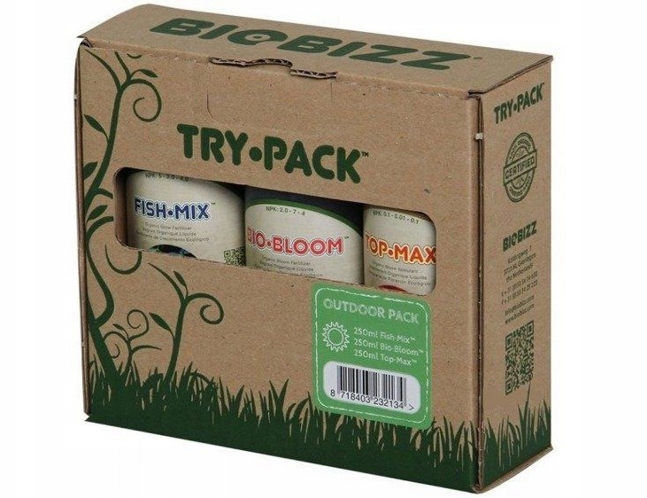 Biobizz Zestaw nawozów i boosterów Trypack Outdoor