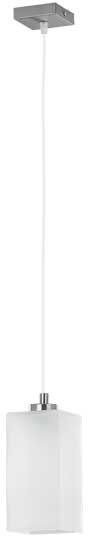 Alfa sosnowscy Lampa wisząca zwis ICE chrom/biały szer. 10cm - 1