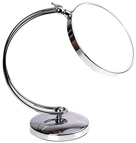 HIMRY himry Designed lusterko/lusterko, 8 inch, obracany o 360 °. 2 lustra: normalne i 3 kieszeń  komora/5  /7  /10  krotnym powiększeniem, 19 cm , chromowane, kxd3110 KXD3110-5x