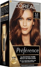 Loreal Preference farba Virginia 5.3 jasny brąz