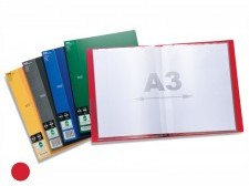 Pentel Album ofertowy A4/A3 side 20 czerwony DCF642-B