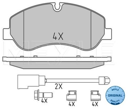 Wulf Gaertner Autoparts Zestaw klocków hamulcowych, hamulce tarczowe Wulf Gaertner Autoparts 025 256 0217