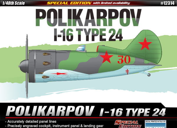 Academy Polikarpov I-16 type 24 limited 12314