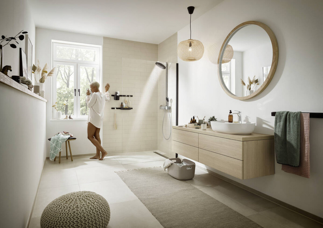 Hansgrohe WallStoris Wieszak na ręcznik czarny mat 27926670