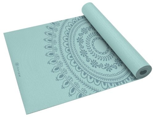 Gaiam Premium Yoga-maty z nadrukiem, niebieski 05-60527