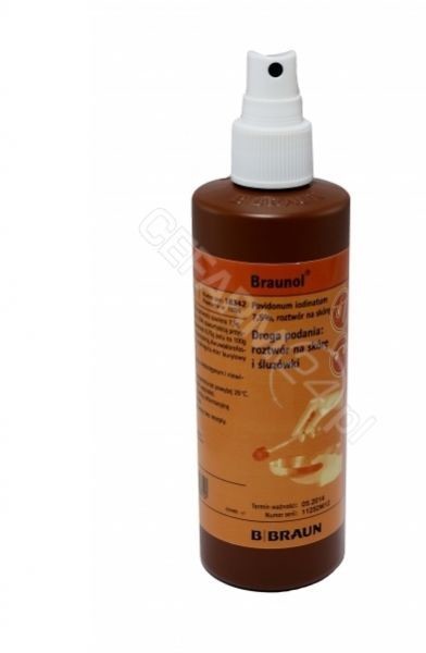 BRAUN Braunol 2000 dispenser bottle 7,5% płyn 250 ml
