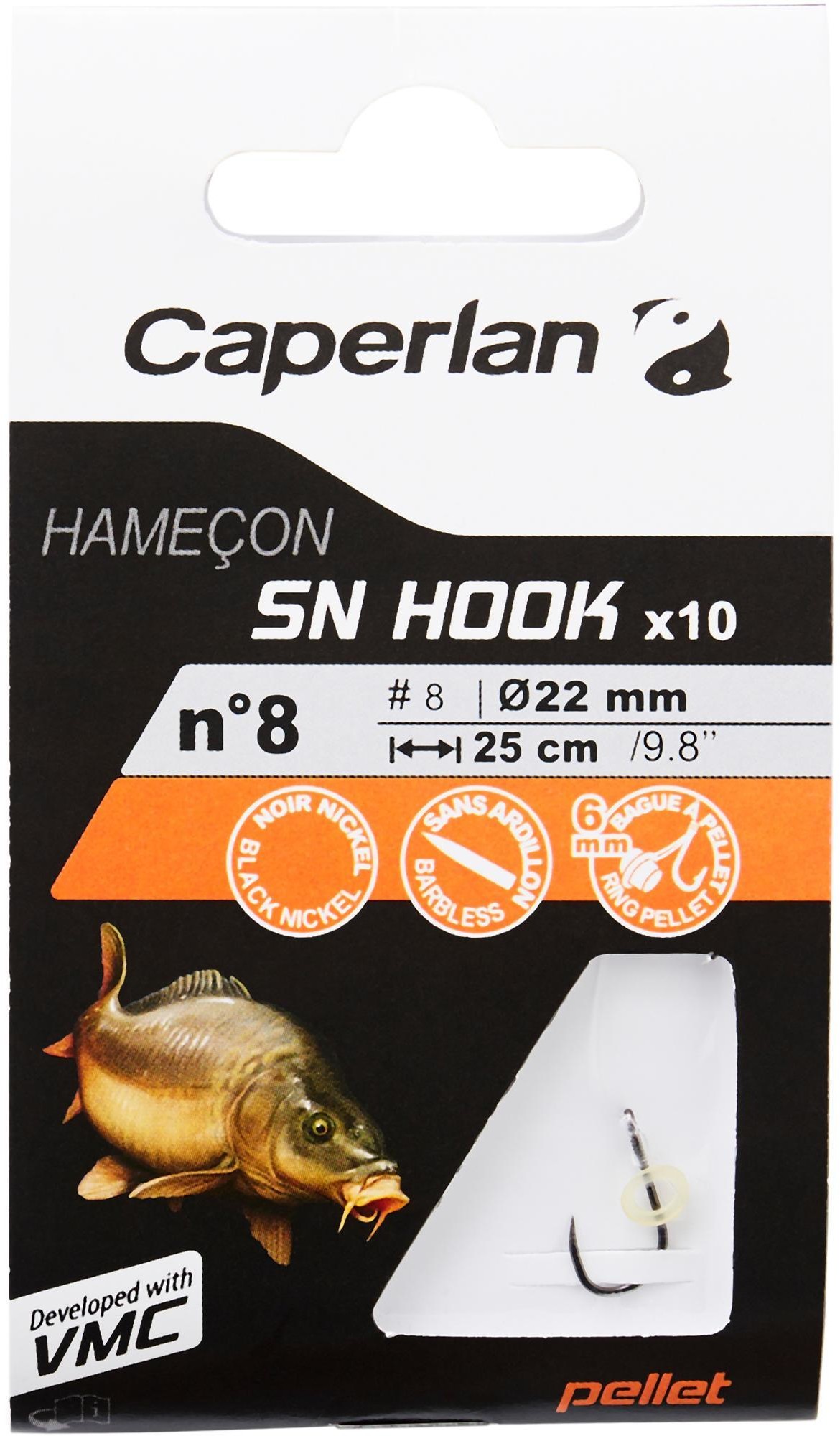 CAPERLAN Haczyki z przyponem SN HOOK PELLETS Unisex
