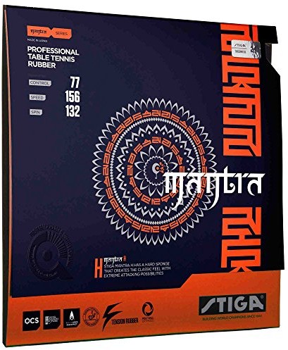 Stiga mantra H 2.1 MM Table Tennis Rubber, czarny, jeden rozmiar 1708-1701-21