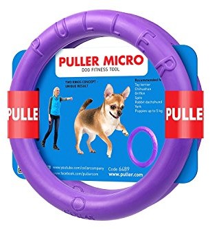 COLLAR Collar B. Puller Micro Inter aktywnego zabawka dla dzieci składa się z 2 pierścienie do psy Fioletowy o średnicy 13 cm