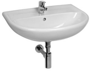 Jika LYRA PLUS Umywalka 55 x 45 cm, bez otworu na baterię H8143820001091