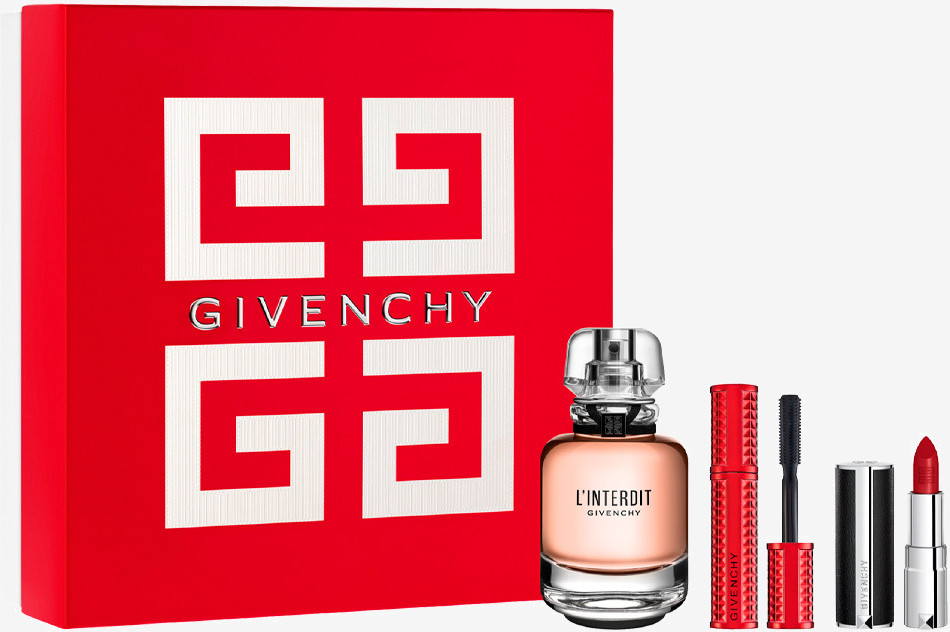 Givenchy L'interdit Eau Parfum 80ml Leche Corporal 75ml Eau Parfum 10ml