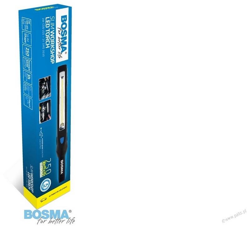 Bosma BOSMA 6162 LATARKA LED 250 Lm WARSZTATOWA PŁASKA 6162