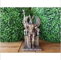 Veronese EGIPSKI BÓG ANUBIS NA TRONIE (WU76733A4)