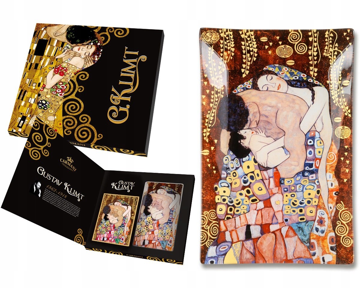 Talerz dekoracyjny G. Klimt - Rodzina Carmani
