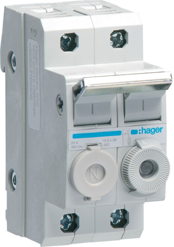 Hager Rozłącznik-bezpiecznikowy-izolacyjny-2P-20A-10x38 L95200