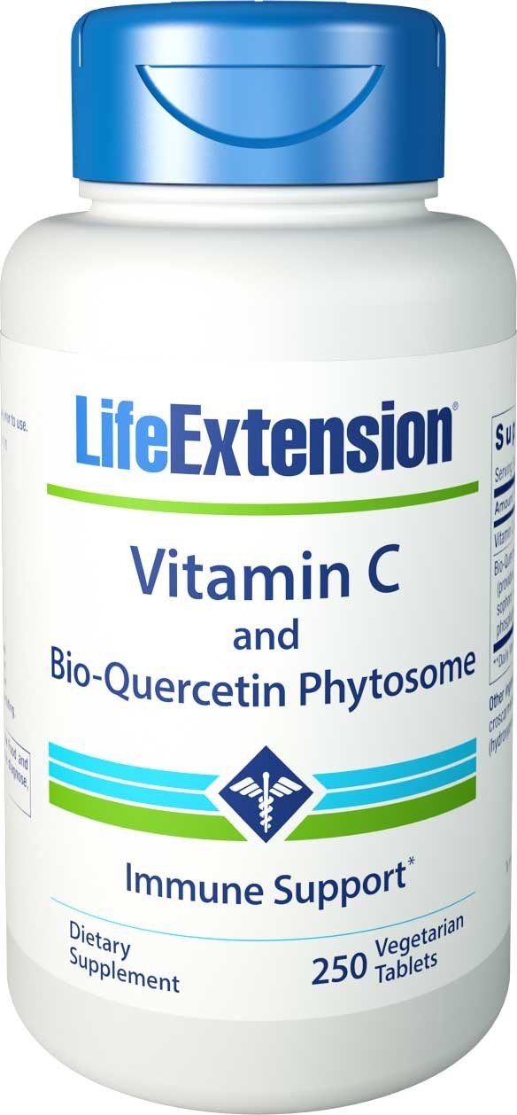 Life Extension Witamina C 1000 mg z fitosomem bio-kwercetyny, 250 tabl.