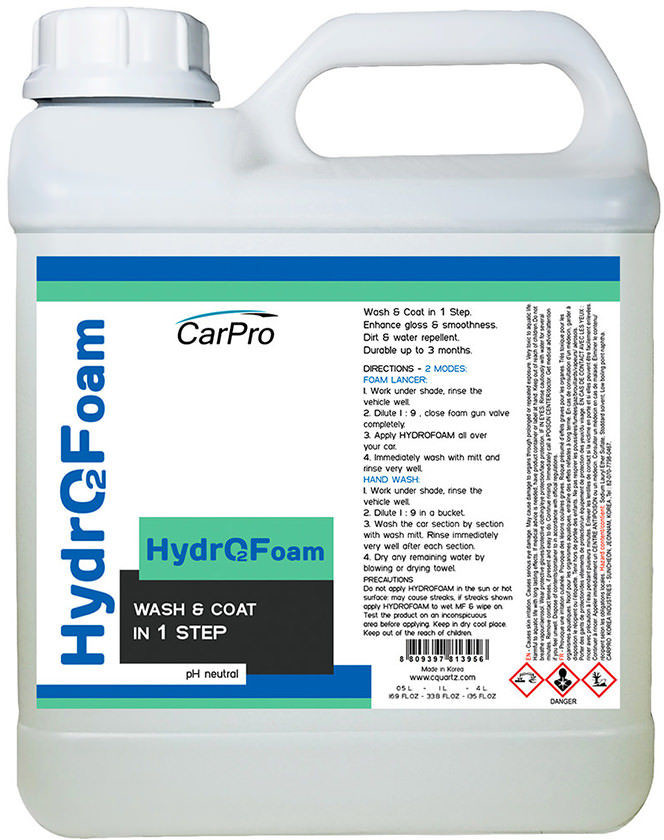 CARPRO CQUARTZ CarPro HydroFoam Wash & Coat - piana aktywna z powłoką ceramiczną kwarcową 4l CAR000217