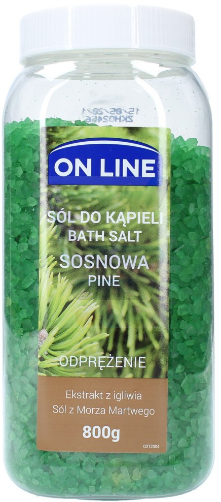 On Line On Line Sól do kąpieli Sosna 800 g