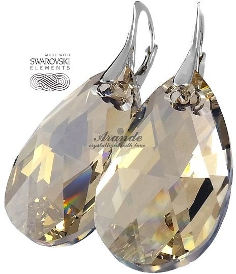Swarovski przepiękne kolczyki SILVER 28mm SREBRO