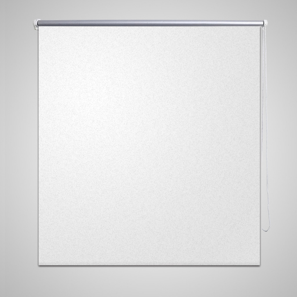 vidaXL Roleta okienna zaciemniająca biała 160 x 230 cm