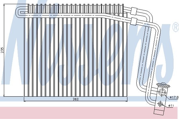 NISSENS Parownik, klimatyzacja NISSENS 92248