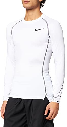 Nike Męska bluza M Np Df Tight Top Ls, Biały/czarny/czarny, XXL DD1990