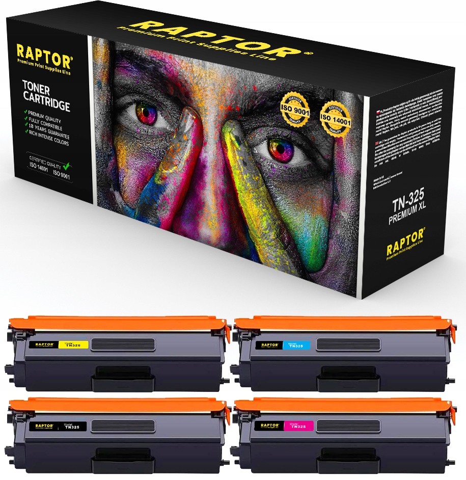 4x Toner Do Brother MFC-9460CDN MFC-9465CDN TN325